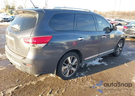 2014 Nissan Pathfinder Platinum from USA, damaged, VIN 5N1AR2MM3EC719053